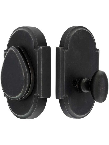 Solid Bronze Arched Single-Cylinder Deadbolt.